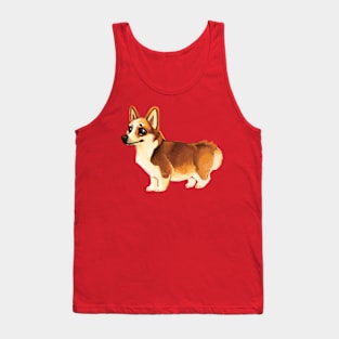 Corgi dog Tank Top